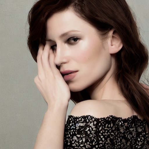 Woman with clear skin touching face demonstrating retinol skincare benefits