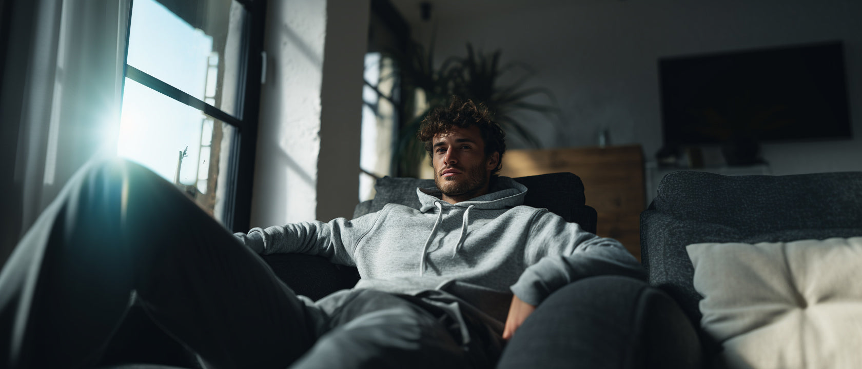 Relaxing in Proteck'd EMF shielding apparel