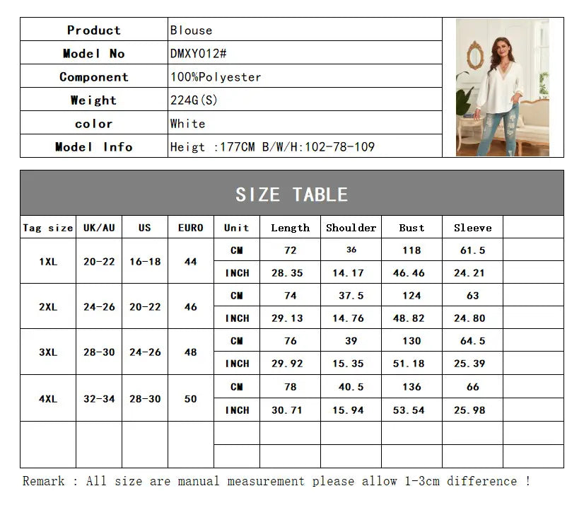Plus Size | AuraShield | Women’s | V-neck | Loose | Long