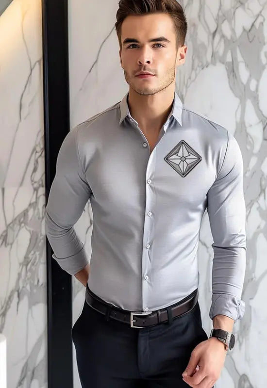 Aeon | Men’s | AuraShield | Long Sleeve | Dress Shirt | Emf