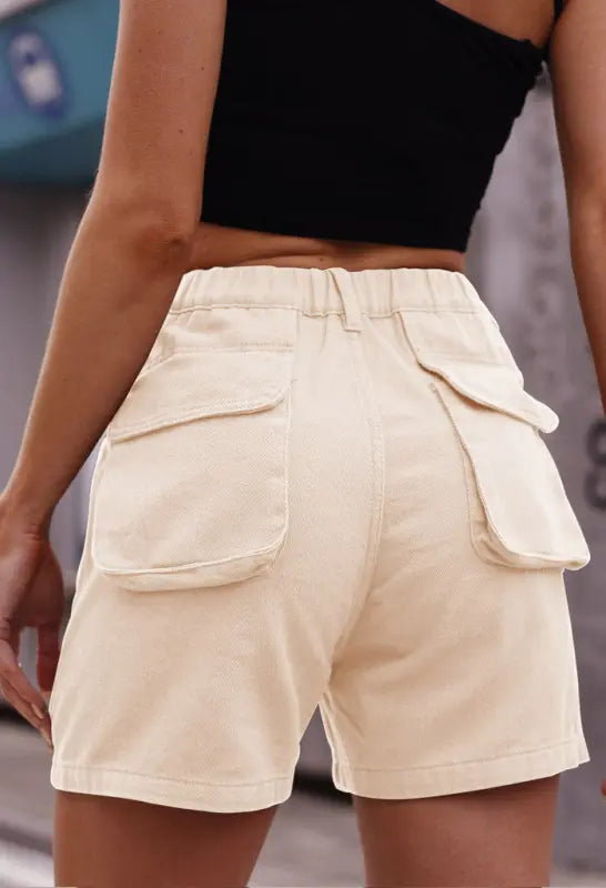 Aero | AuraShield | Emf Shorts | Denim | Elastic Waist