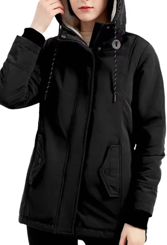AuraShield | Women’s | Thick Hooded Coat e12.40 | Emf