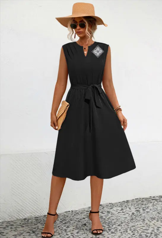 Ayla | Women’s | AuraShield | Sleeveless | Pleated | Tied