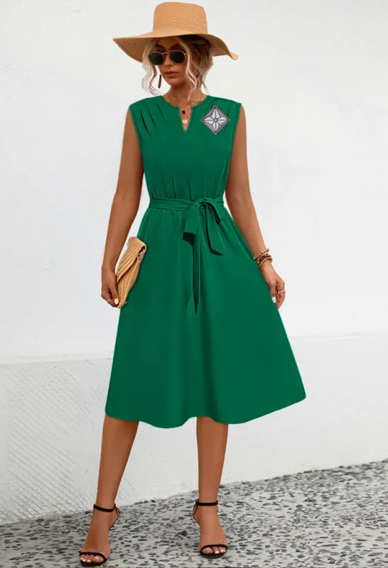 Ayla | Women’s | AuraShield | Sleeveless | Pleated | Tied