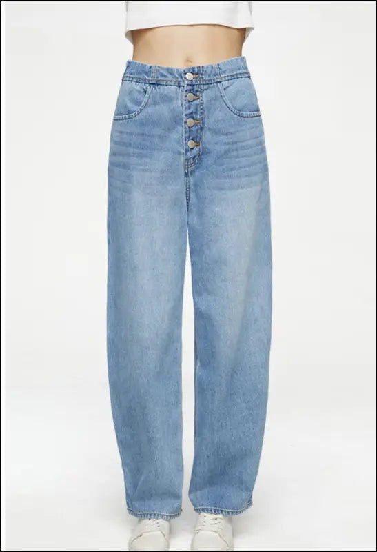 Button - Fly Wide Leg Jeans e23.15 | Emf - Women’s