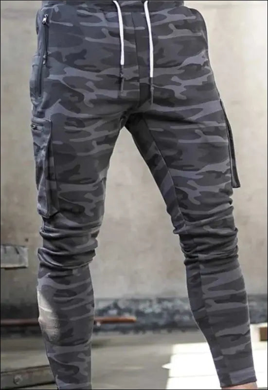 Camo Skinny Pants e18.5 | Emf - Small / Hidden / Gray