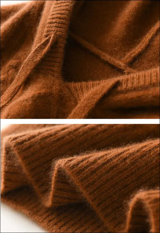 Cashmere Hoodie Sweater 123 | Emf Clearance - Medium / Tan