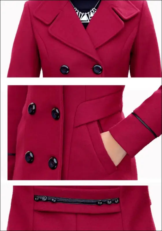 Women’s Long Aura Shield Peacoat e13.0 | Emf Coat - Coats