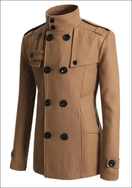 Men’s Aura Shield Peacoat e3.25 | Emf Coat - Coats & Jackets