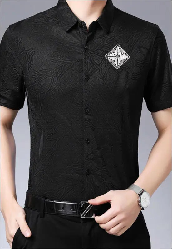 Cool Short Sleeve Button Up e21.0 | Emf - X Small / Black