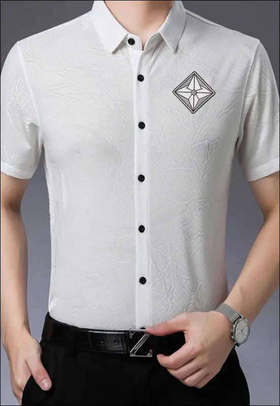 Cool Short Sleeve Button Up e21.0 | Emf - X Small / White