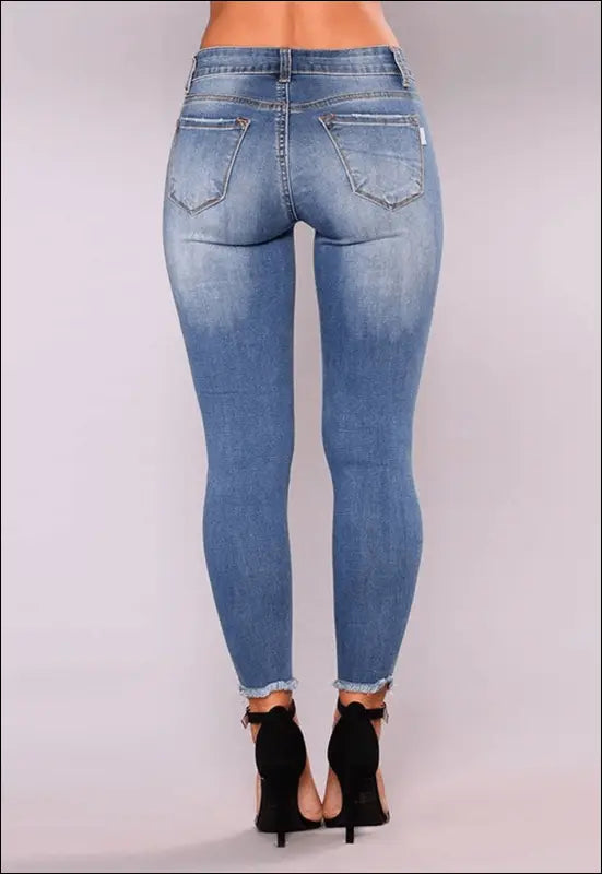 Distressed Skinny Jeans e3.10 | Emf In Stock - Women’s