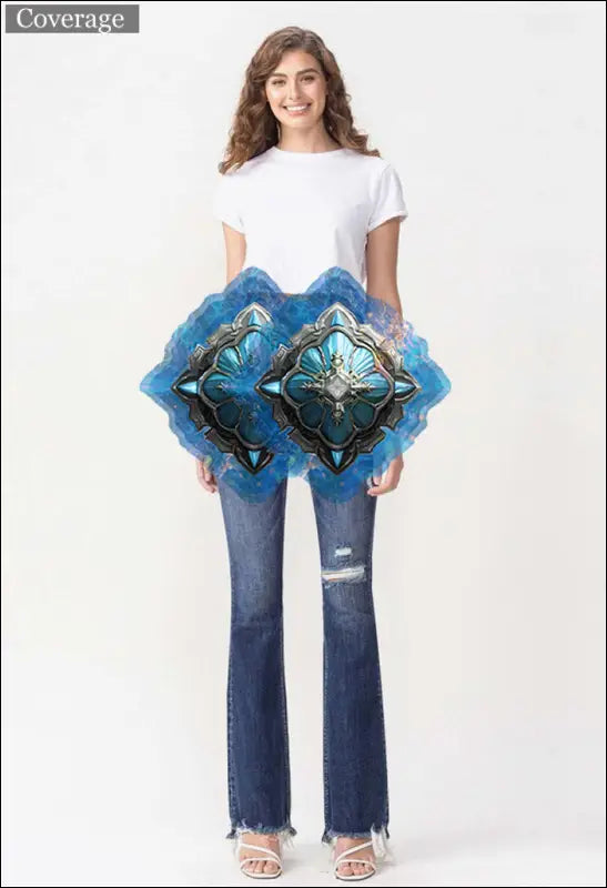 Full Size High Rise Flare Jeans e24.0 | Emf - Women’s