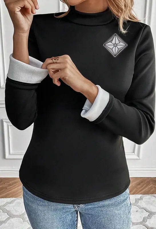 Glow | AuraShield | Women’s | Mock Neck | Thermal Lined