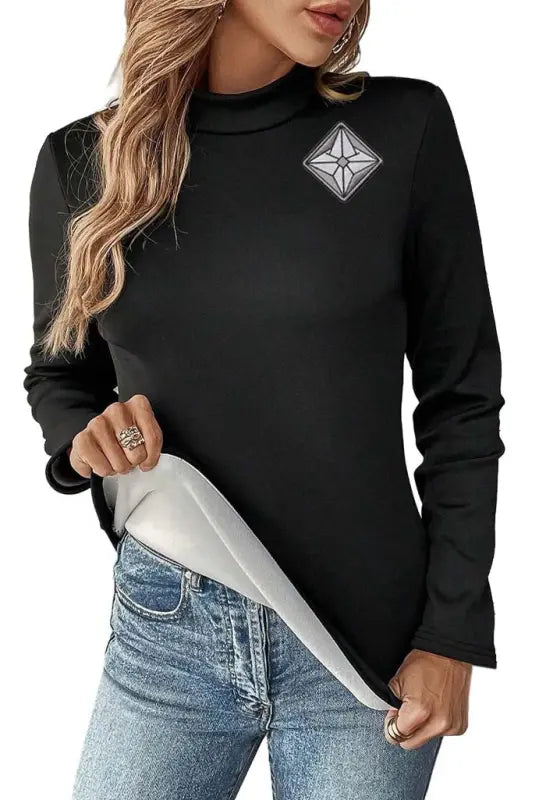 Glow | AuraShield | Women’s | Mock Neck | Thermal Lined