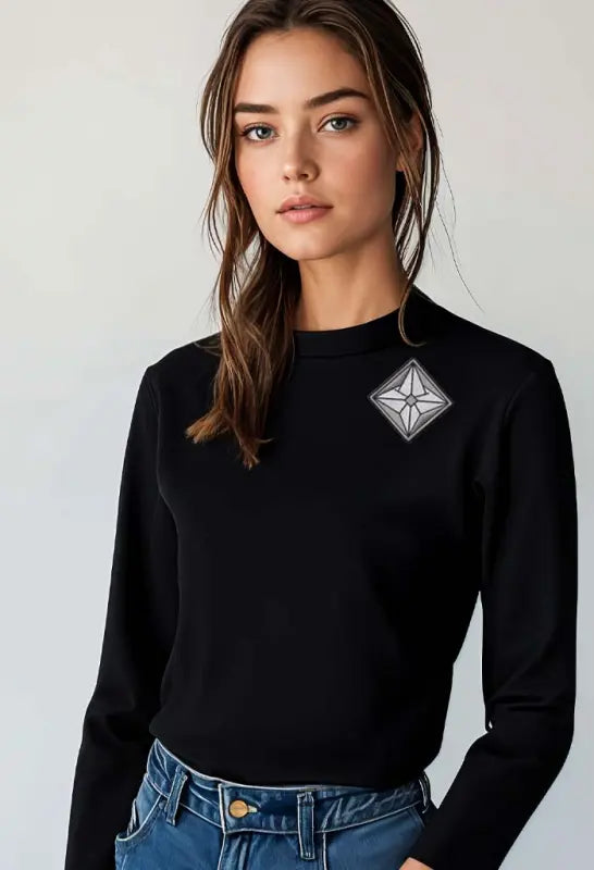 Glow | AuraShield | Women's | Mock Neck | Thermal Lined | Emf Shirt |