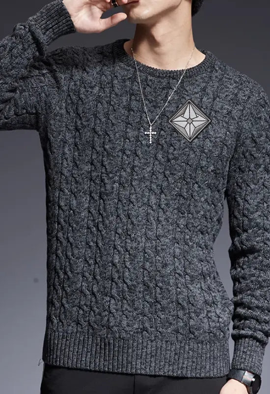 Knit AuraShield Black Sweater e34.0 | Emf Clearance