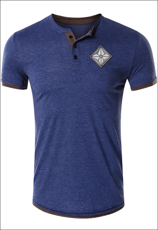 Lightweight Henley Shirt e6.10 | Emf - Small / Dark Blue
