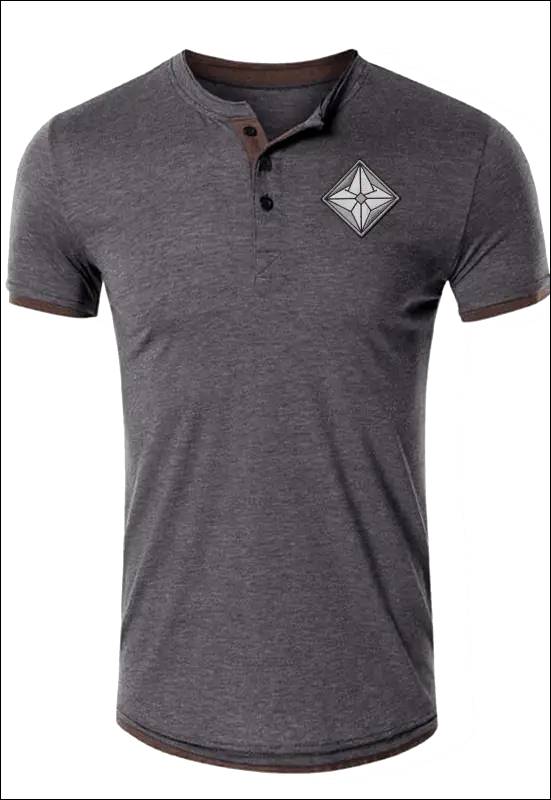 Lightweight Henley Shirt e6.10 | Emf - Small / Dark Gray