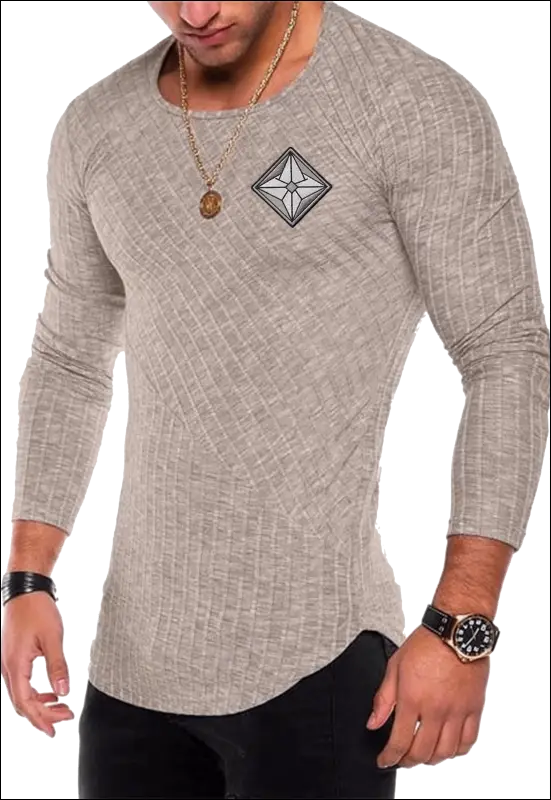 Long Sleeve Shirt e30.0 | Emf - Small / Tan Men’s Shirts