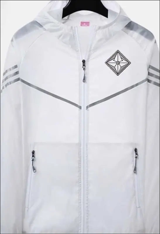 Men Casual Loose Zipper Sun Protection Hooded Color Matching
