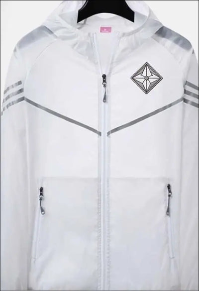 Men Casual Loose Zipper Sun Protection Hooded Color Matching