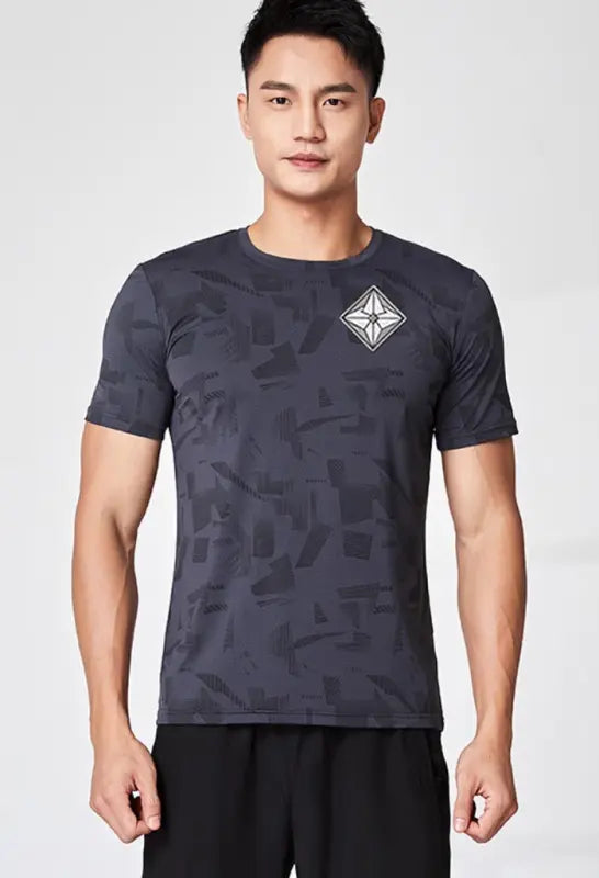 Men Casual Quick-Drying Round Neck Short-Sleeved Loose