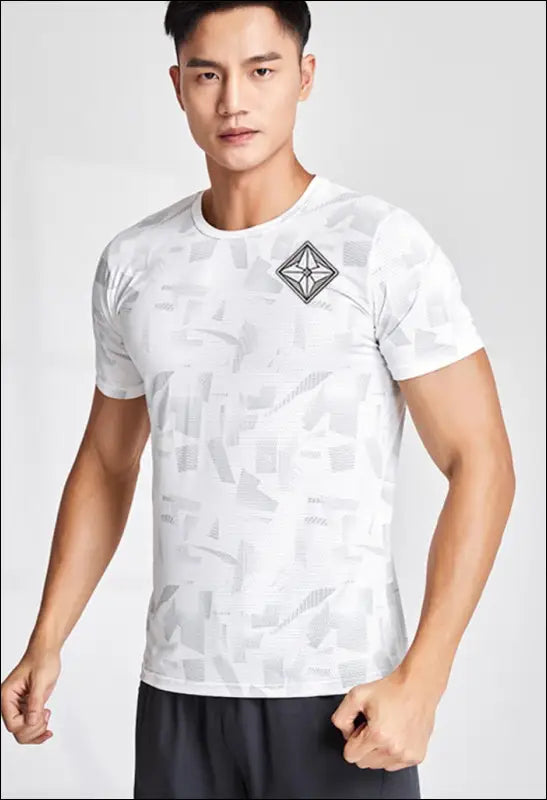 Men Casual Quick-Drying Round Neck Short-Sleeved Loose