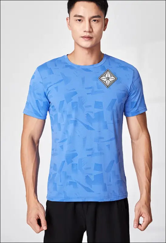 Men Casual Quick - Drying Round Neck Short - Sleeved Loose