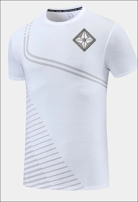 Men Casual Round Neck Short-Sleeved Quick-Drying Sports