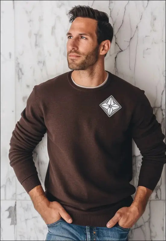 Men’s Classic AuraShield Crew Neck Sweater e33.15 | Emf
