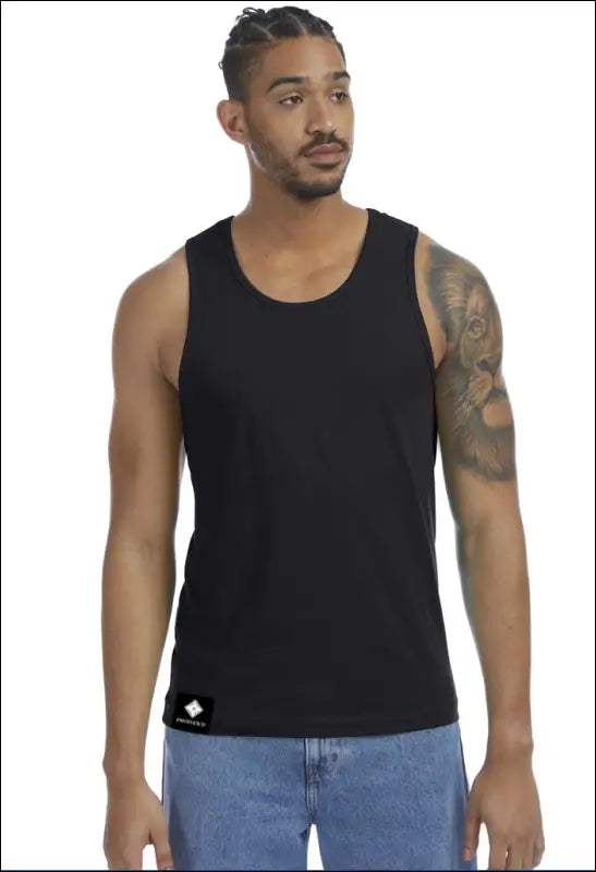 Men’s Faraday Silver Lined Emf Proof Tank Top Shirt