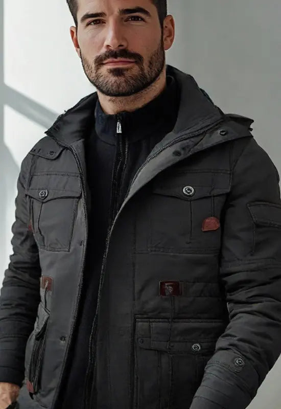 Neo | AuraShield | Men's | Plus Size | Long Sleeve Jacket  | Emf Coat | Clearance