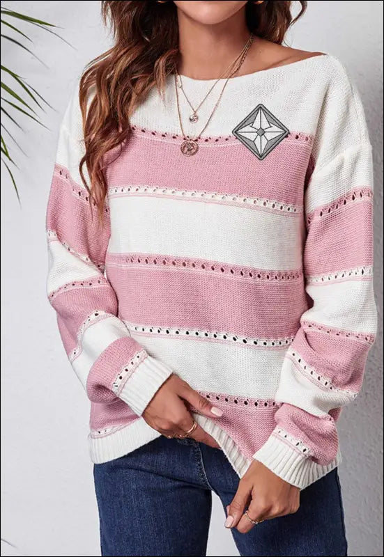Preppy Lightweight Sweater e52.0 | Emf - Small / Pink