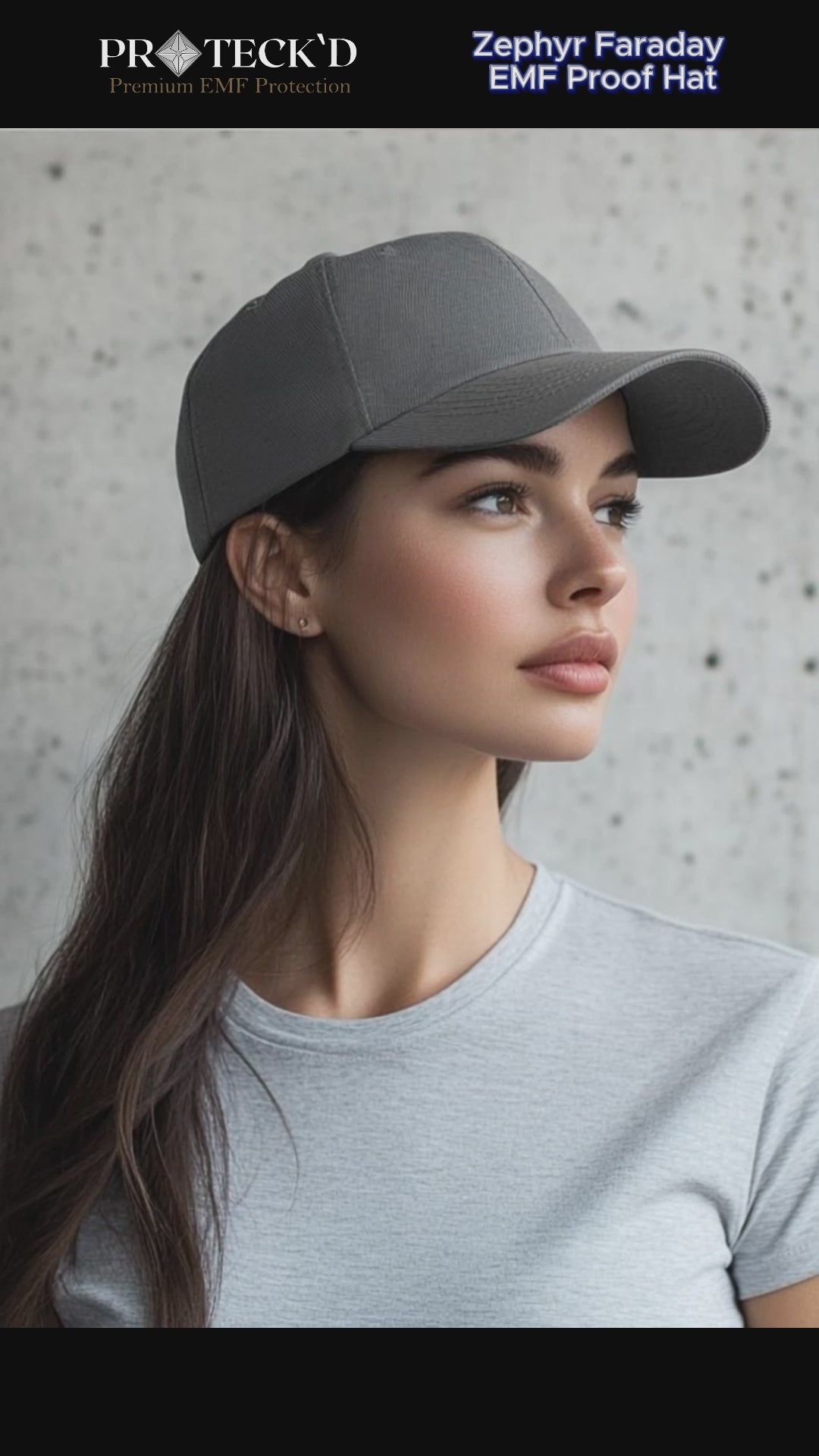 Echo | Faraday | Unisex | Stainless Steel | EMF Protection | Velcro Strap Hat | Faraday Hat |