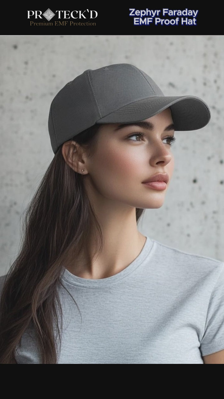 Echo | Faraday | Unisex | Stainless Steel | EMF Protection | Velcro Strap Hat | Faraday Hat |