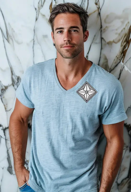 Pure | AuraShield | Aurasential | Men's |  Emf V-Neck Shirt e18.0 | Emf Shirt |