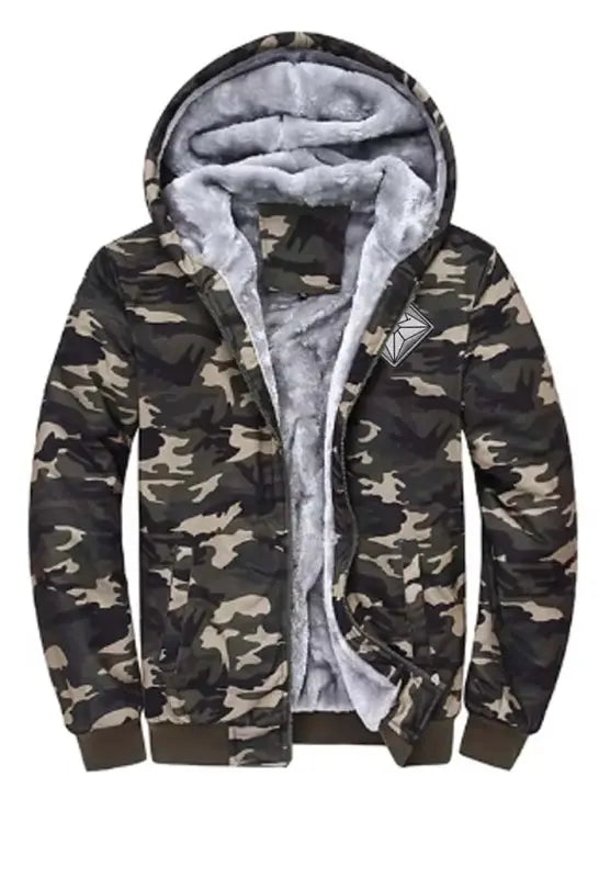 Solain | AuraShield | Men's | Camouflage | Long Sleeve Hoodie e18.0 | Emf Hoodie |