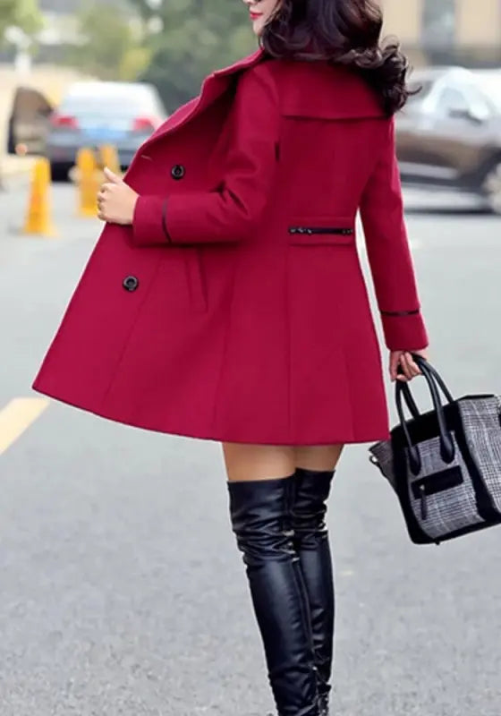 Solar | AuraShield | Women’s | Long Peacoat | Emf Coat