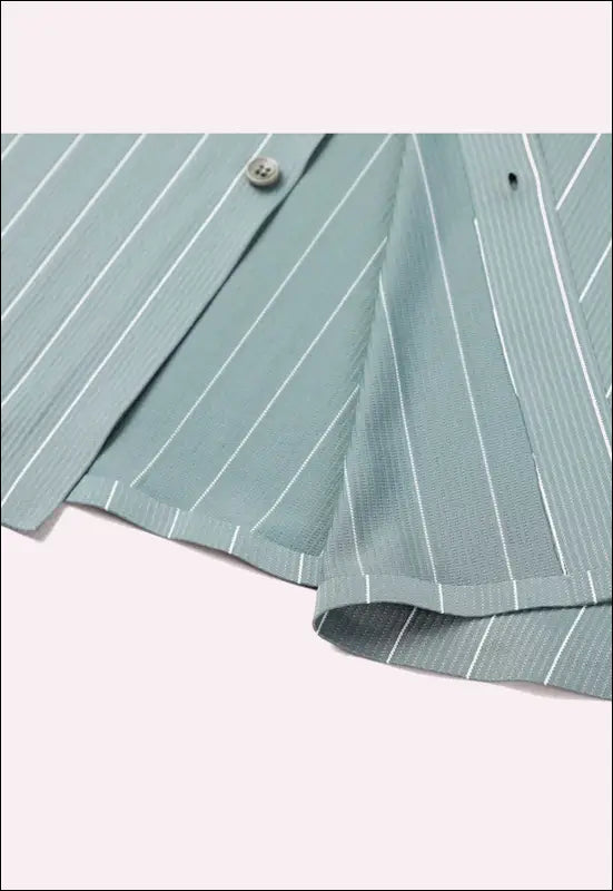 Stripe Short Sleeve Button Up e119 | Emf Shirt - Men’s