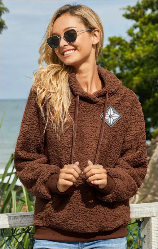 Thick Fuzzy Sweater e71.0 | Emf - Small / Brown - Women’s