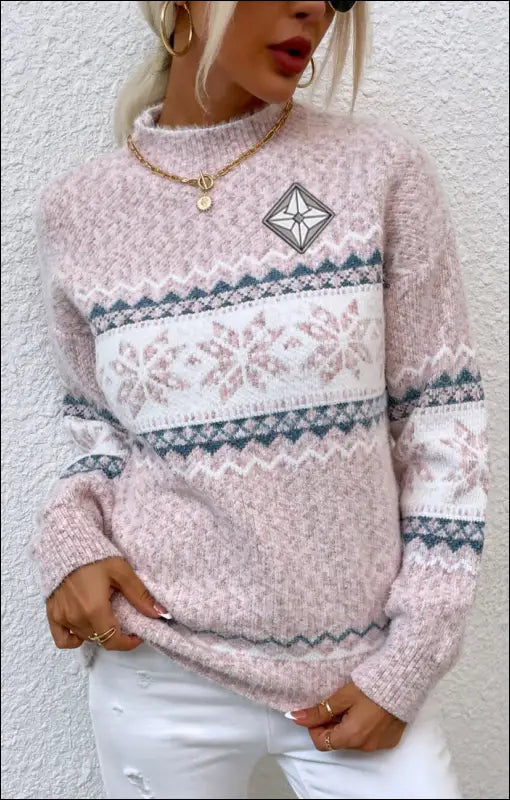 Thick Pullover Sweater e70.0 | Emf - Small / Pink Women’s