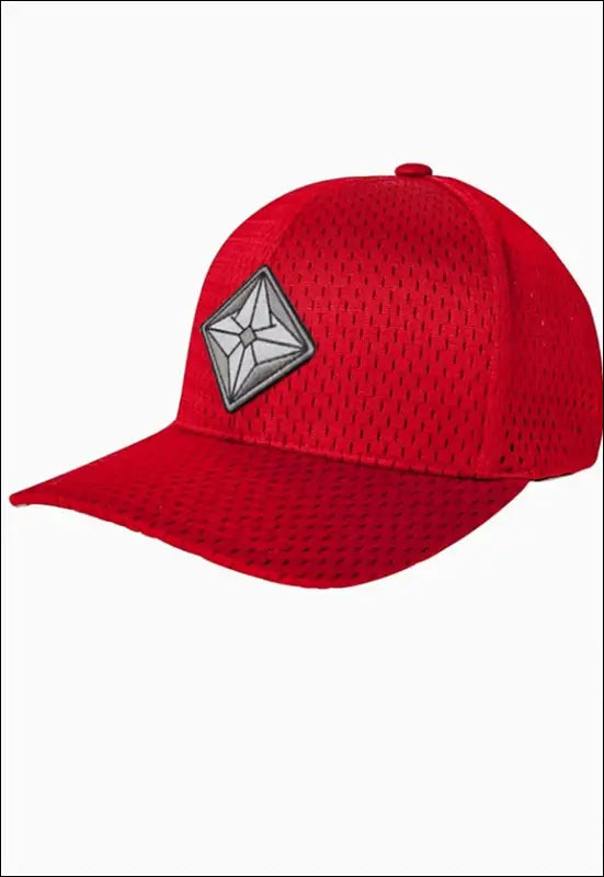 Unisex Fitted Hat e4.0 | Emf - One Size / Red - Hats &