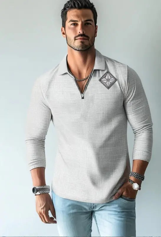 Vestra | AuraShield | Men’s | Zipper | Long Sleeve Polo