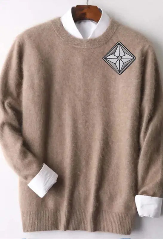 Vylor | AuraShield |  Men's | Long Sleeve | Plus Size | Knit Sweater e83 | Emf Sweater |