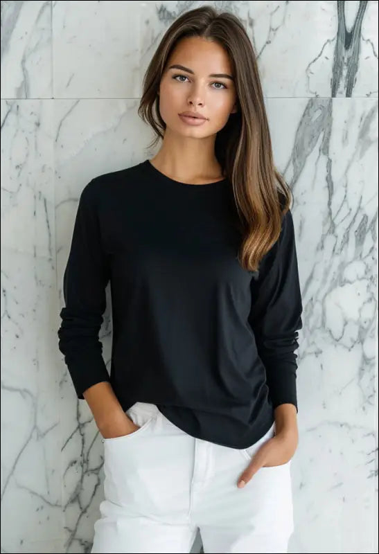 Women’s Faraday Silver Lined Emf Proof Long Sleeve Shirt
