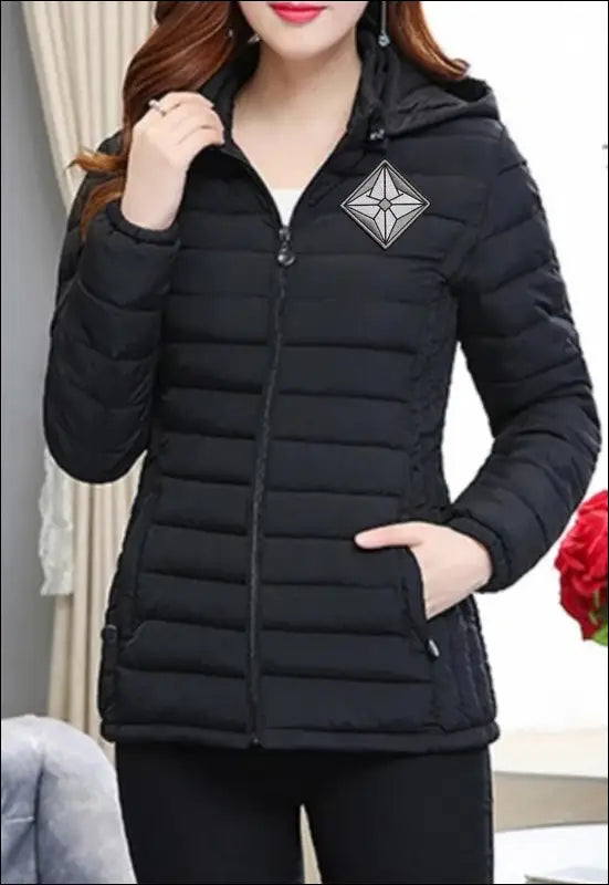 Women’s Hooded Warm Jacket Parka e30 | Emf Coat - X Small