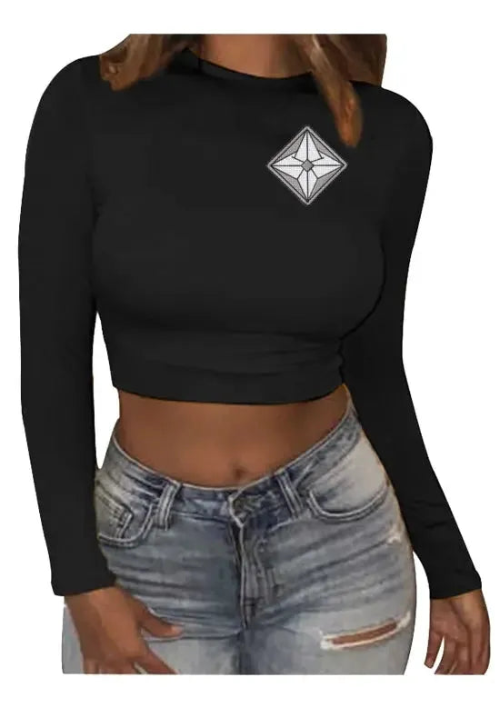 Zen | AuraShield Compression Top e14.1 Emf Crop - Women’s